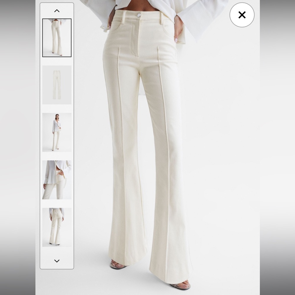 Reiss FLORENCE
HIGH RISE FLARED TROUSERS NWT SIZE 2R / 6R
